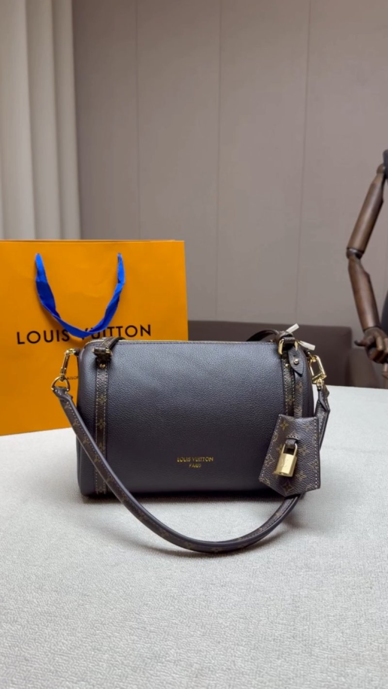 Louis Vuitton Lockstrap Shoulder Bag Black