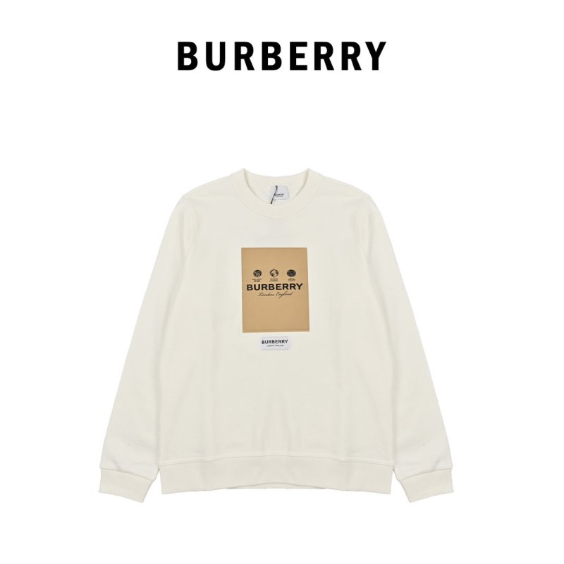 Burberry White Logo Sweatshirt view