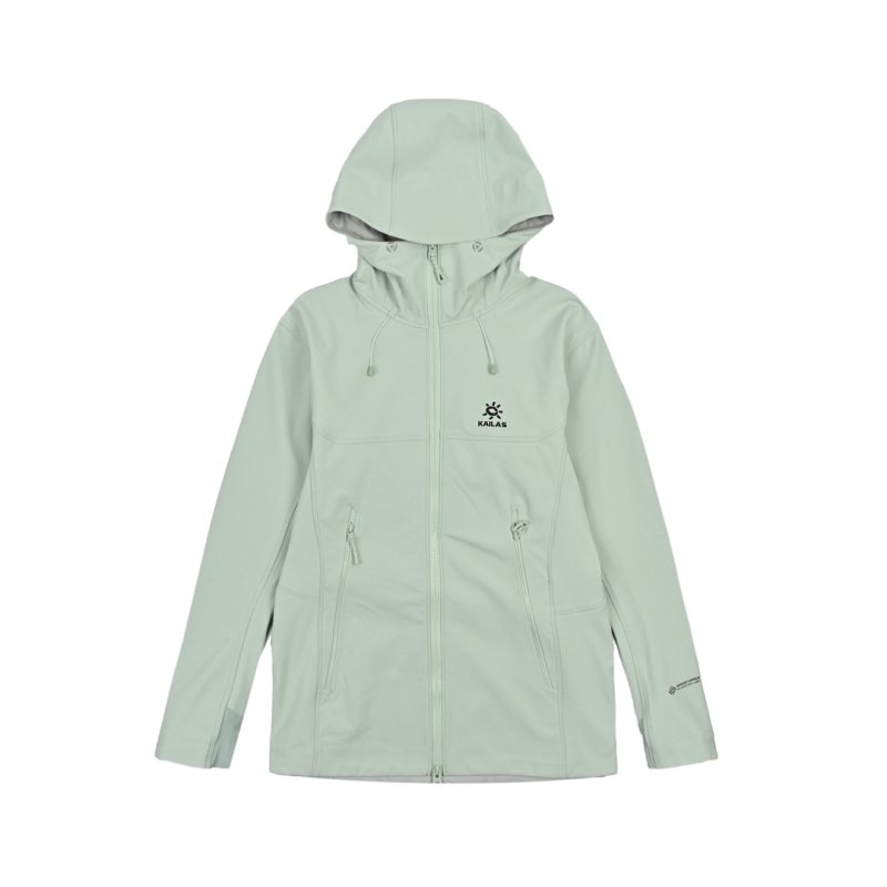 Karao Colorblock Windbreaker Jacket Sage Green & Cream view