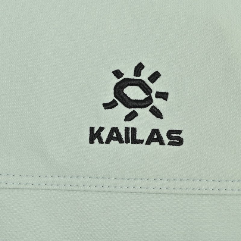 Karao Colorblock Windbreaker Jacket Sage Green & Cream view