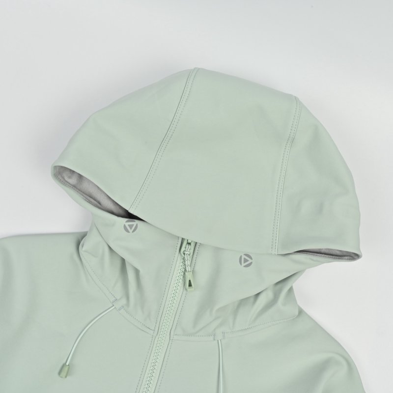 Karao Colorblock Windbreaker Jacket Sage Green & Cream view