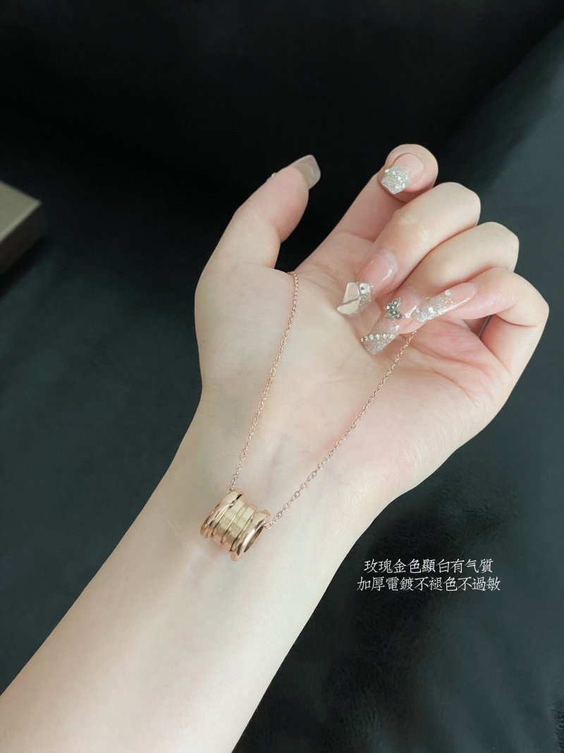 Bvlgari B.Zero1 Rose Gold Pendant Necklace view
