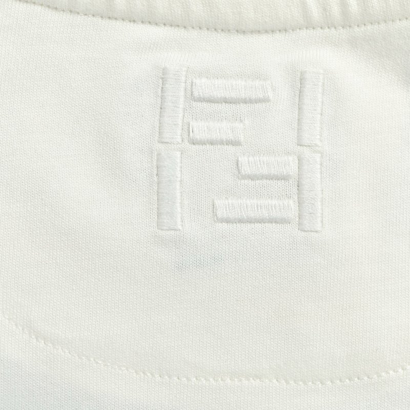 Fendi White Cloud Print Crew Neck T-Shirt view