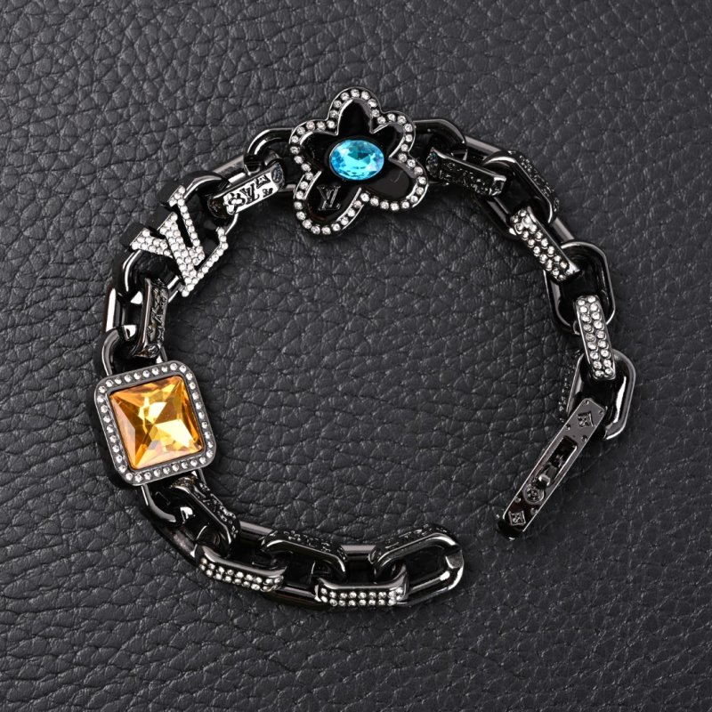 Louis Vuitton Paradise Stone Brass Chain Bracelet - Multi