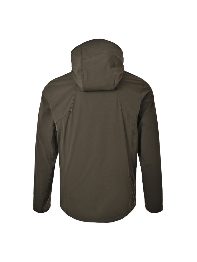 Olive Green Windbreaker Hooded Jacket view