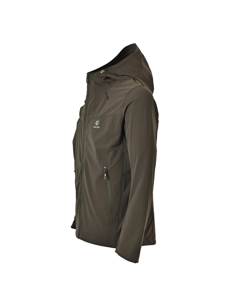Olive Green Windbreaker Hooded Jacket view