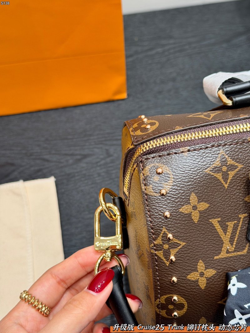 Louis Vuitton Monogram Cruise 25 Trunk Pillow Bag with Studs view