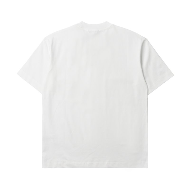 Balenciaga Yellow Logo White T-Shirt view