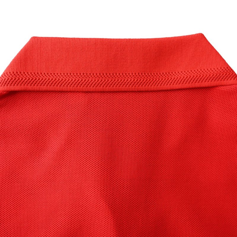 Burberry Red Polo Shirt with Check Collar view
