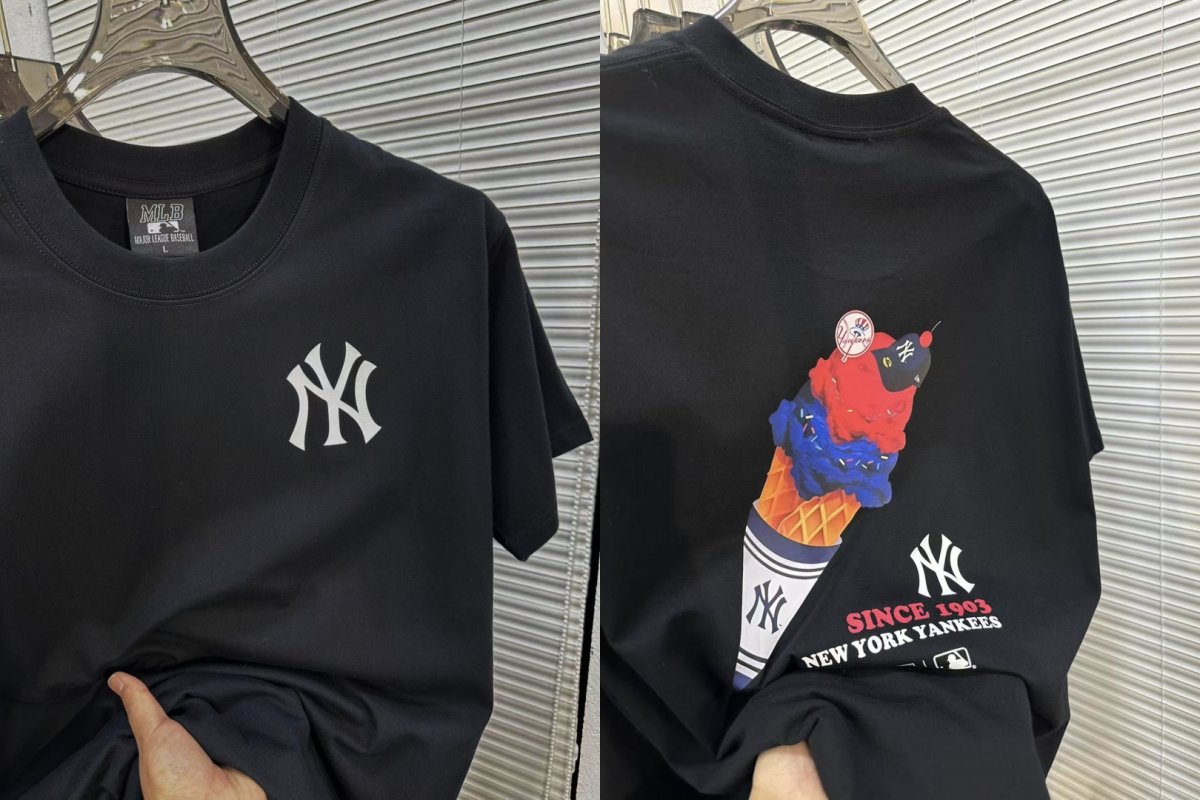 MLB New York Yankees Planet Logo Black T-Shirt view