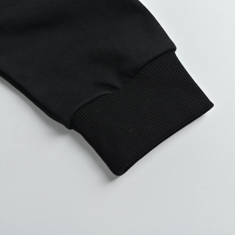 Burberry Black Logo Hoodie with Beige Patch view