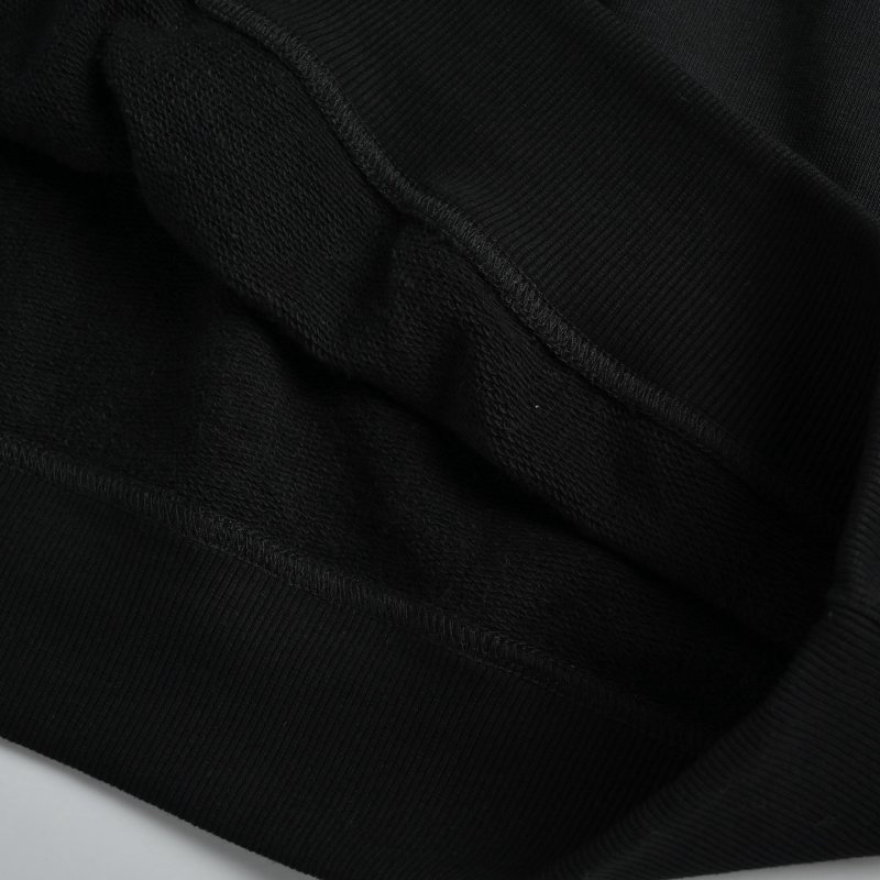 Burberry Black Logo Hoodie with Beige Patch view