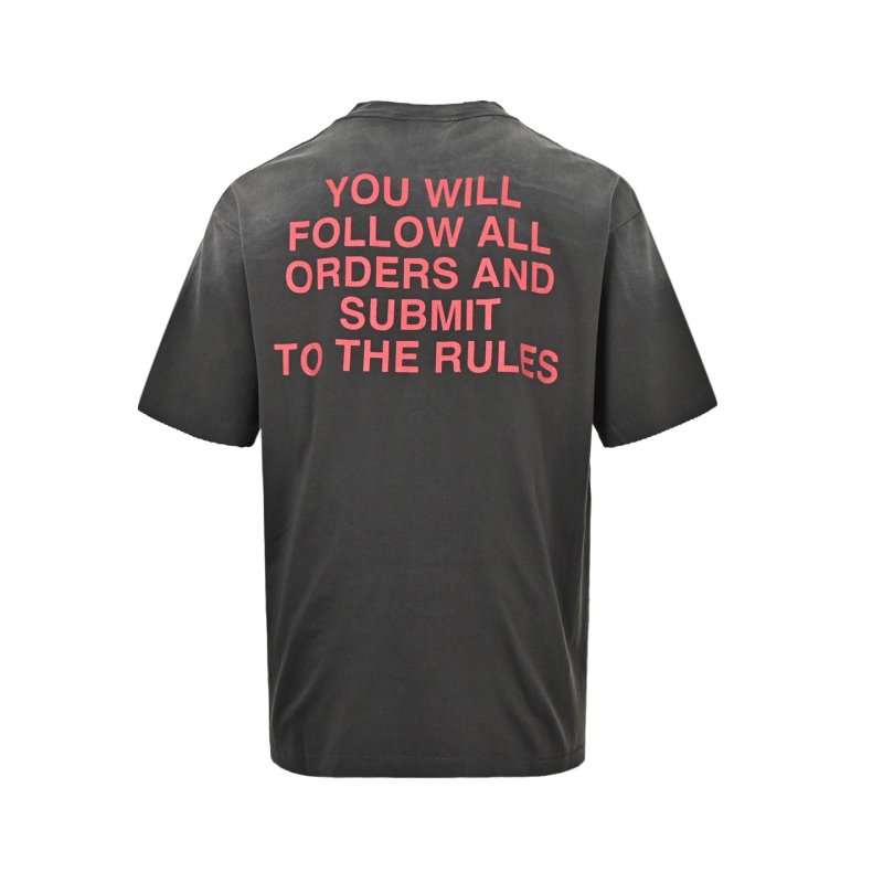 Domestic Control Graphic Print Oversized T-Shirt Black view