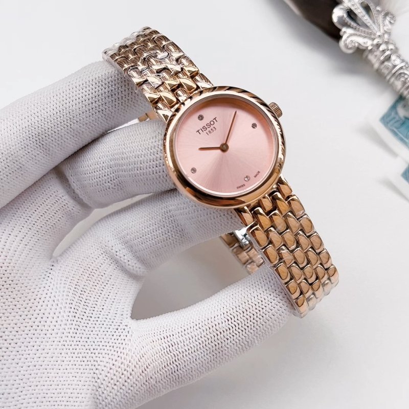 Tissot PRX Rose Gold Pink Dial Women's Watch