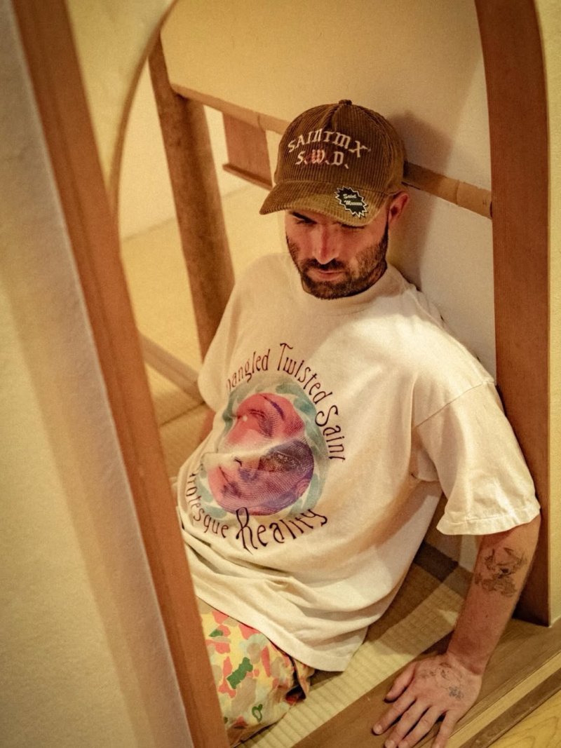 Cream Graphic Print Short Sleeve T-Shirt view
