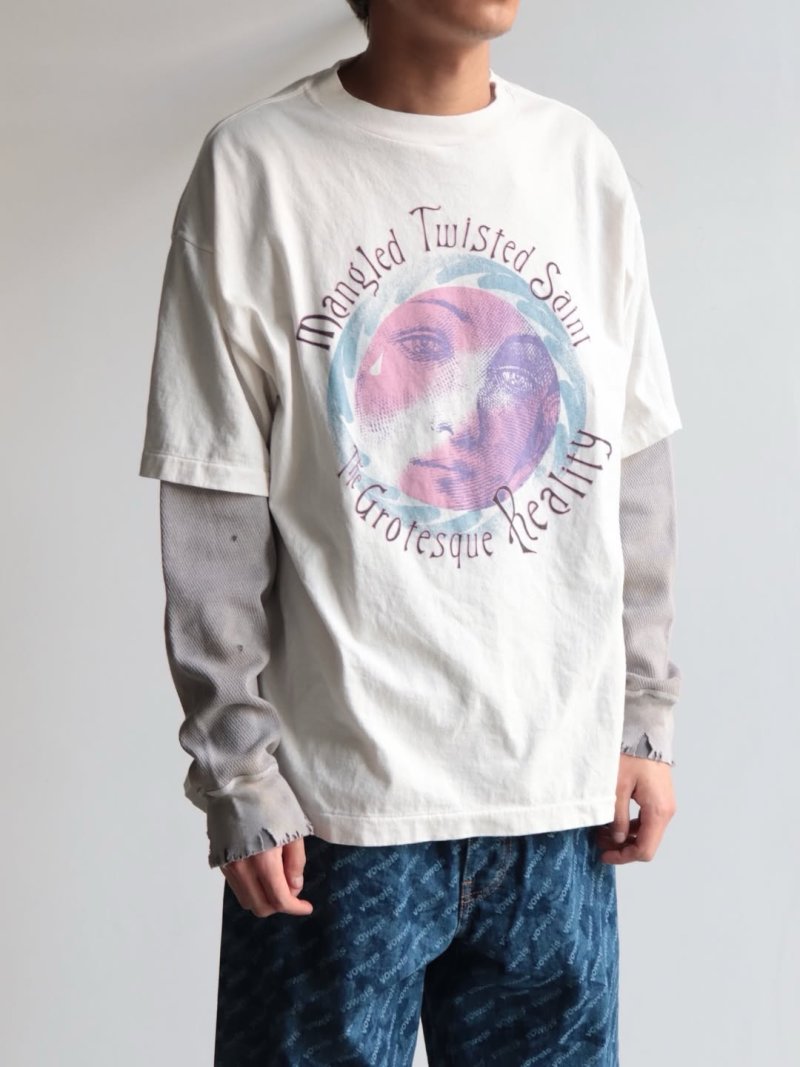 Cream Graphic Print Short Sleeve T-Shirt view
