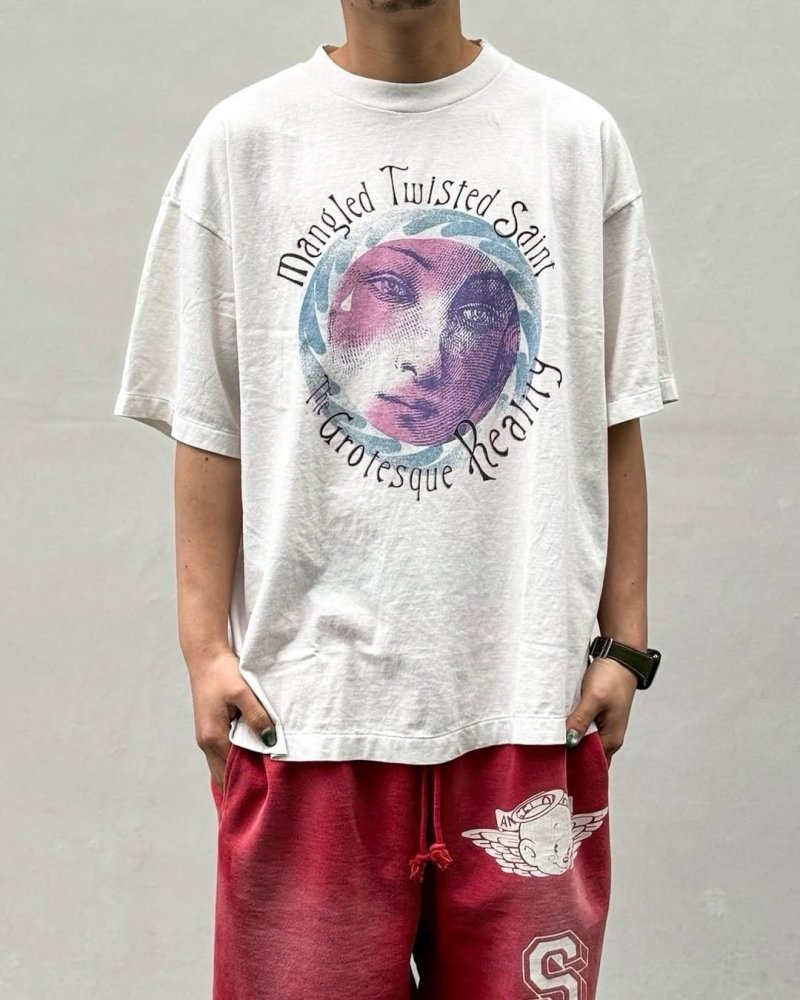 Cream Graphic Print Short Sleeve T-Shirt view