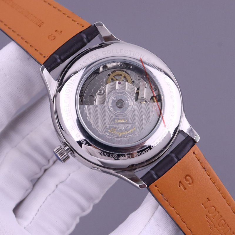 Longines Master Collection Moon Phase Silver Dial Watch view