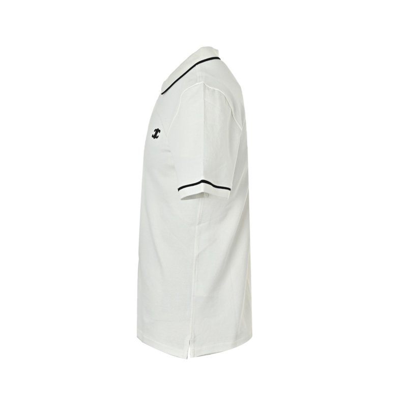 Chanel Cream Polo Shirt with Contrast Trim view