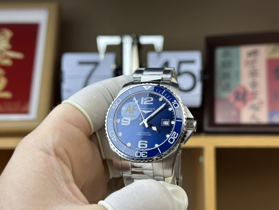 Longines Conquest Blue Dial Stainless Steel Watch view