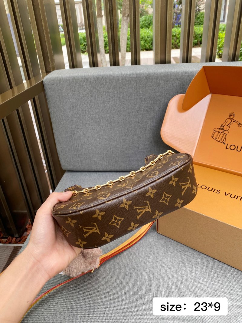 Louis Vuitton Catchy Monogram Shoulder Bag with Chain view