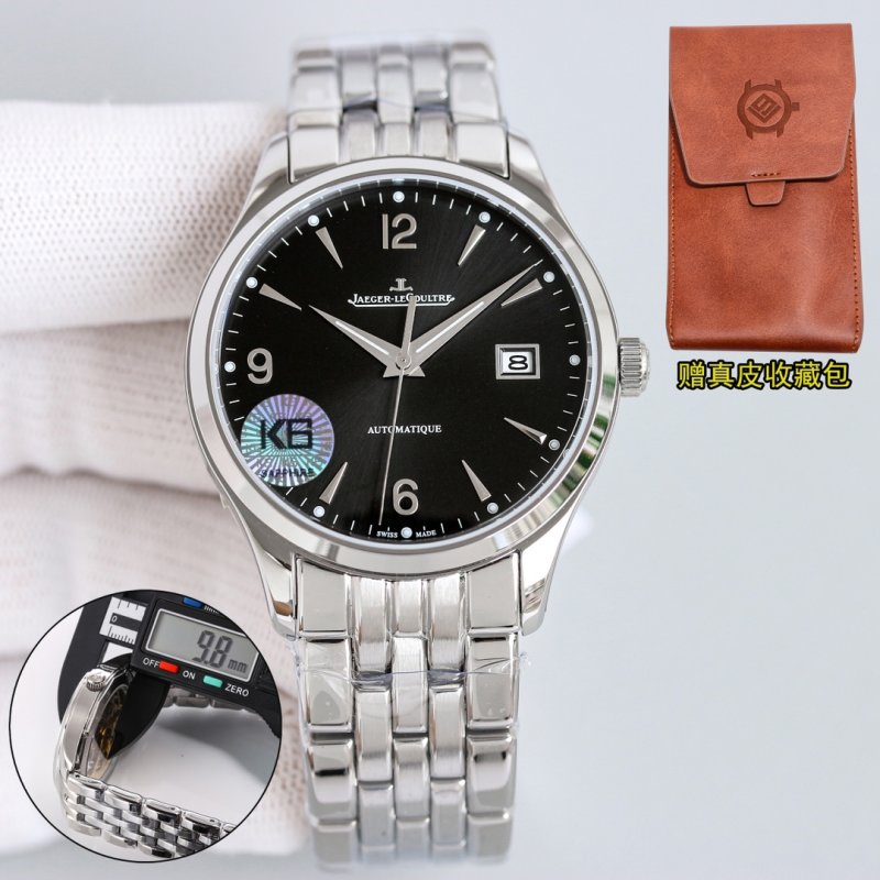 Jaeger-LeCoultre Master Calendar Black Dial Steel Watch