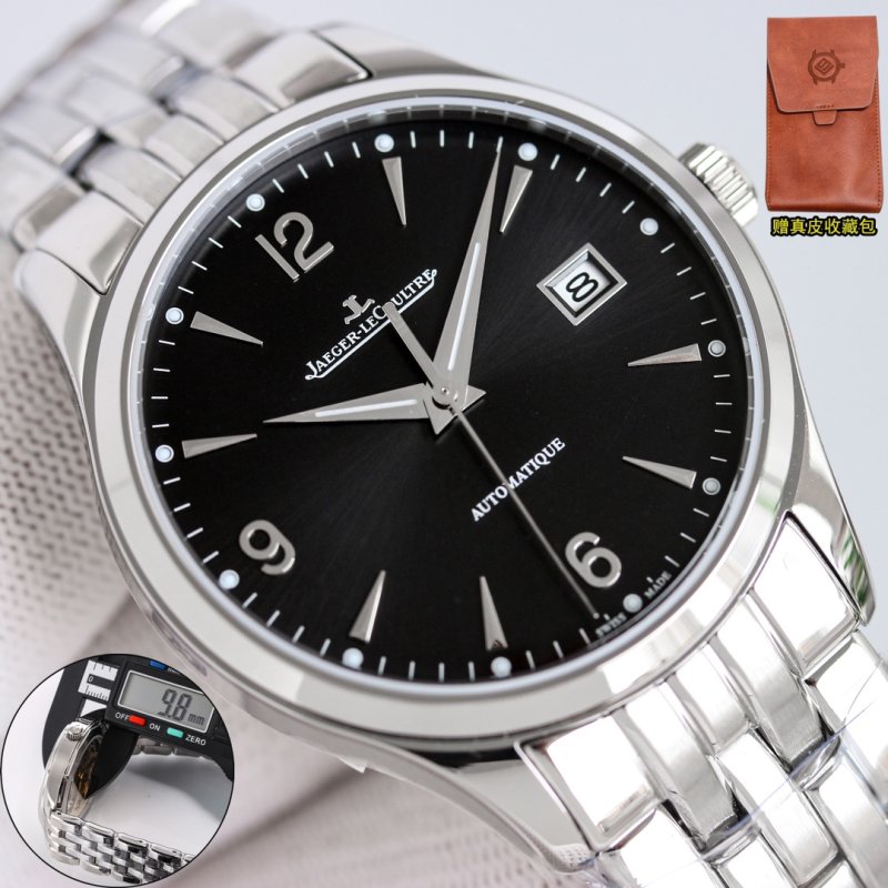 Jaeger-LeCoultre Master Calendar Black Dial Steel Watch view
