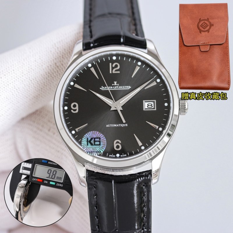 Jaeger-LeCoultre Master Calendar Black Dial Steel Watch view