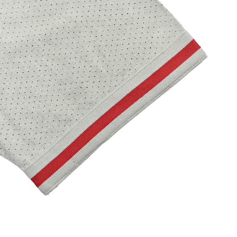 Supreme Red Logo White Baseball Shirt view
