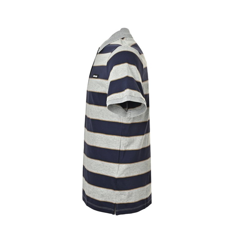 Miu Miu Navy & Grey Striped Polo Shirt view