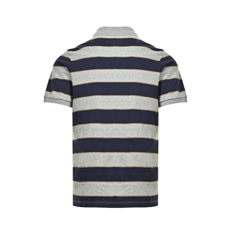 Miu Miu Navy & Grey Striped Polo Shirt view