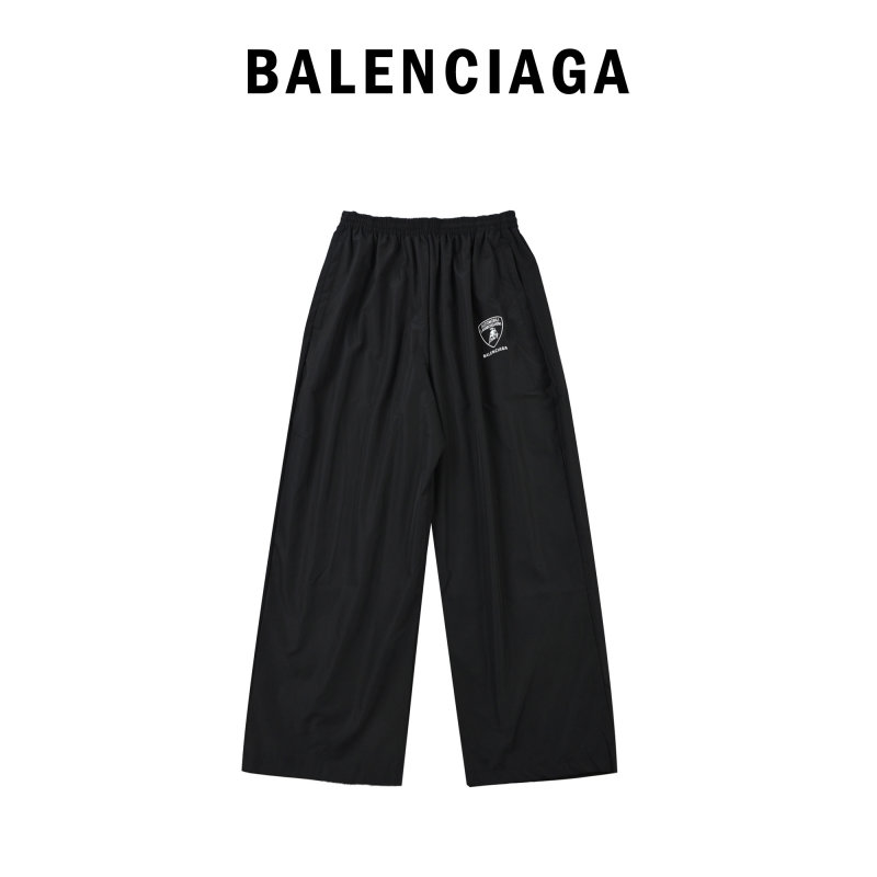 Lamborghini Black Track Pants with Shield Logo view