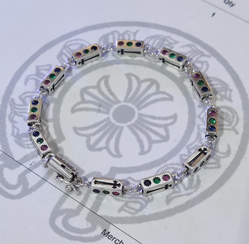 Chrome Hearts Silver Engraved Cuff Bracelet view