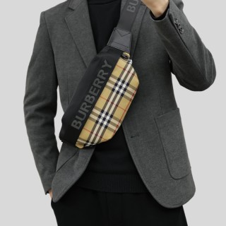 Burberry Vintage Check Waist Bag Black & Beige