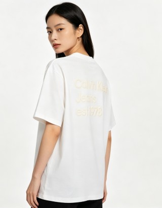 Calvin Klein Jeans Est 1978 White T-Shirt view 3