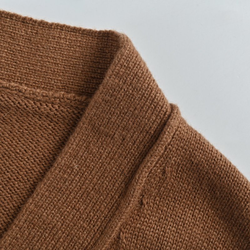 Camel Oversized Button-Up Cardigan Sweater view