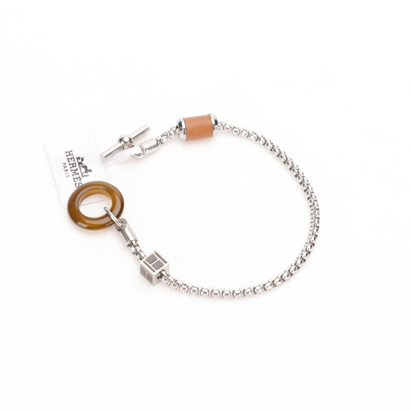 Hermès Meli Melo Buffalo Horn Silver & Gold Bracelet view