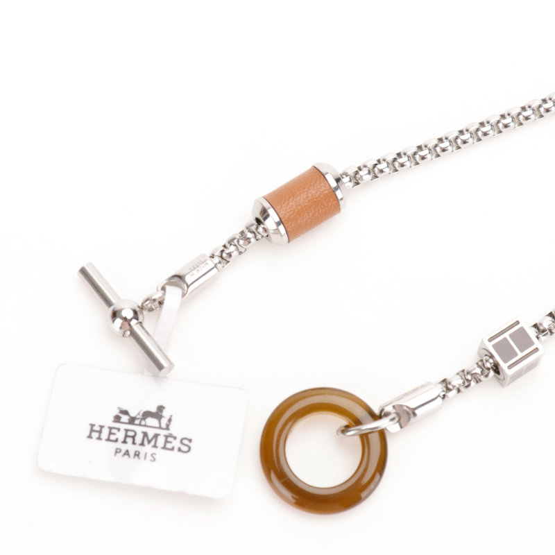 Hermès Meli Melo Buffalo Horn Silver & Gold Bracelet view