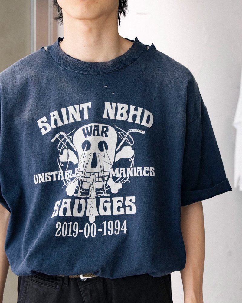 Saint NBHD Navy Graphic T-Shirt view