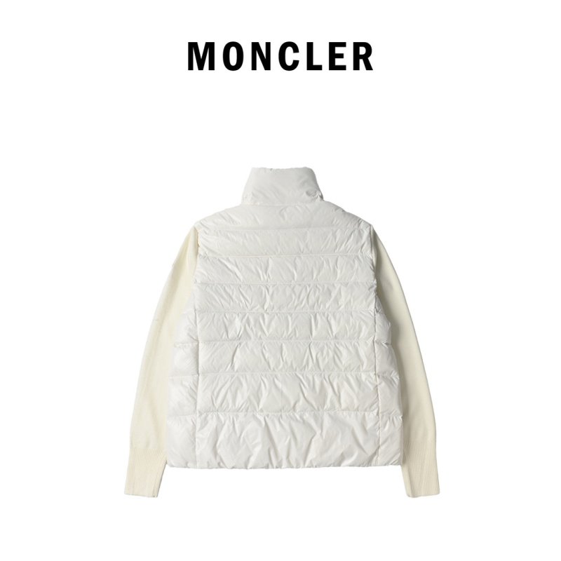 White Quilted Down Puffer Jacket view