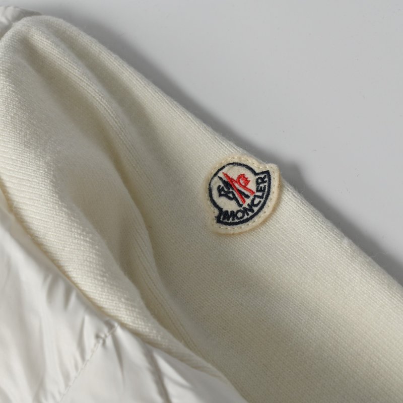 White Quilted Down Puffer Jacket view