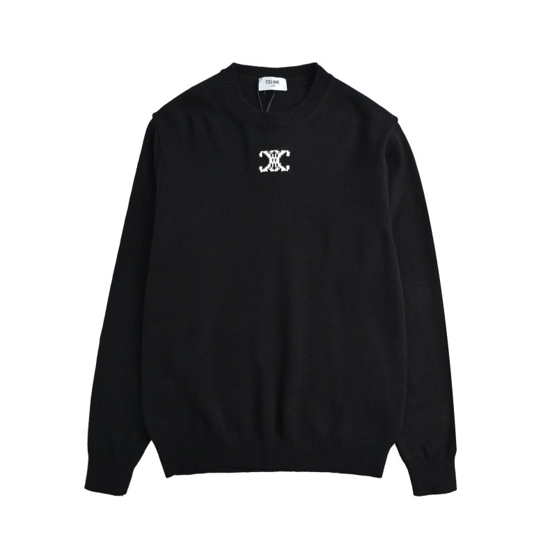 Celine Black Monogram Crew Neck Sweater view
