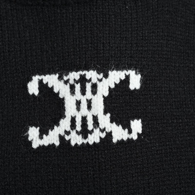 Celine Black Monogram Crew Neck Sweater view