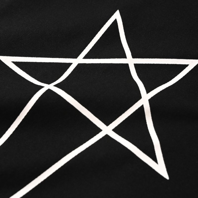 Black Oversized Cross Star Graphic T-Shirt view