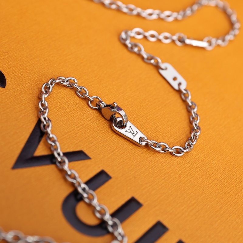 LV Colors Pendant Necklace - Gold & Silver view