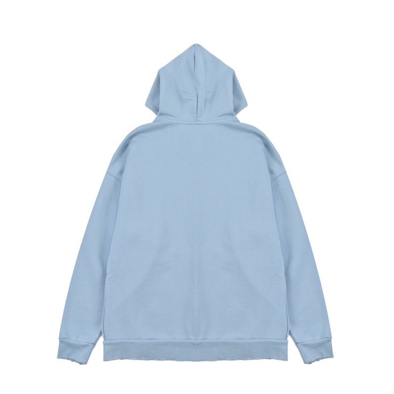 Balenciaga Light Blue Logo Zip-Up Jacket view