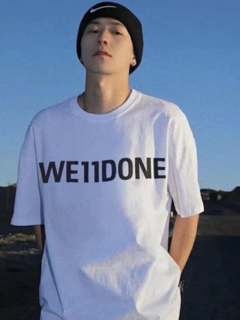WEIDONE White Crew Neck T-Shirt view