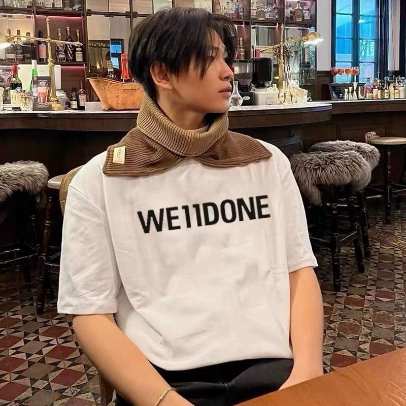 WEIDONE White Crew Neck T-Shirt view