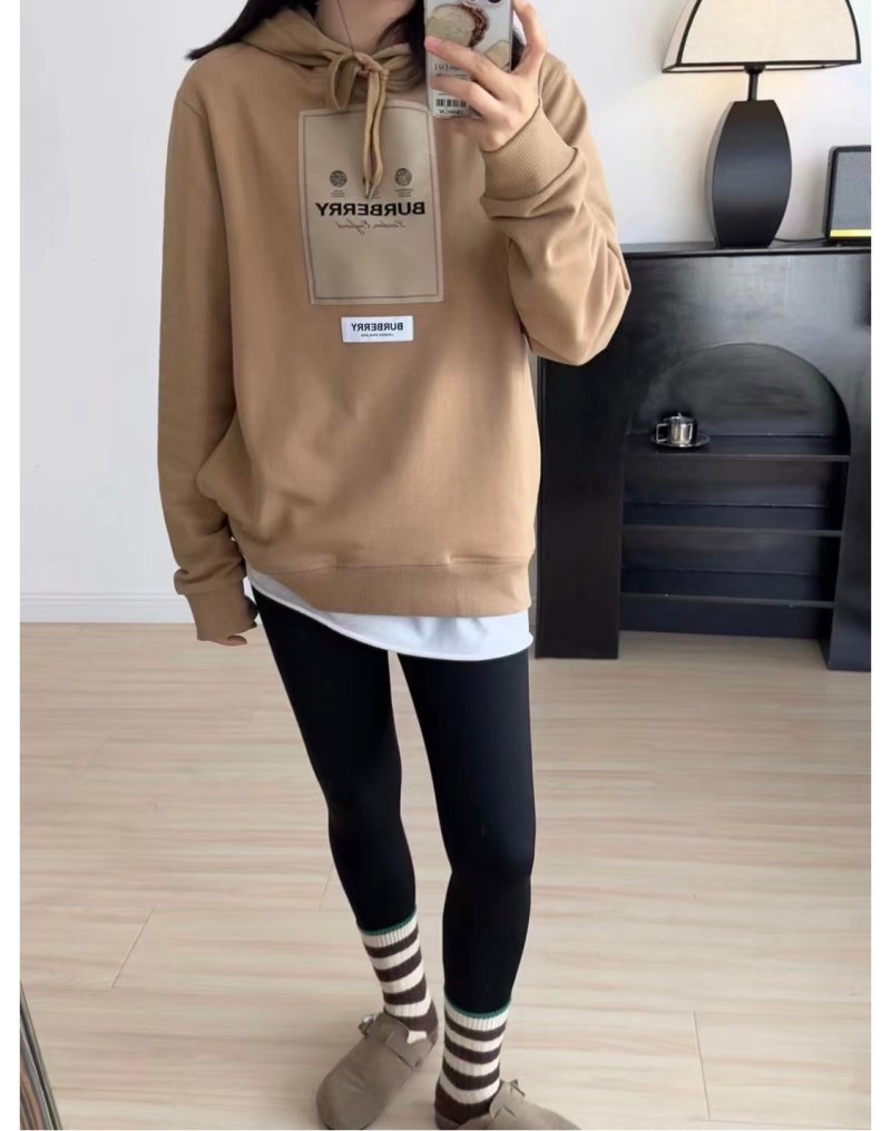 Burberry Camel Logo Hoodie view