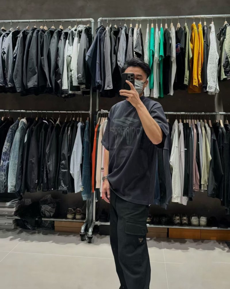 Prada Black Nylon Cargo Pants view